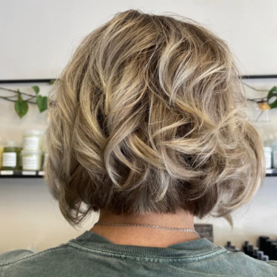 Highlights & Angled Bob